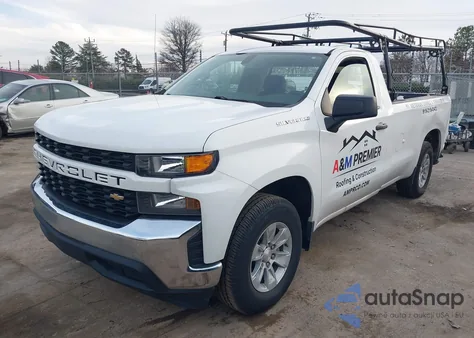 2022 Chevrolet Silverado 1500 Ltd 2Wd Long Bed Wt z USA, uszkodzony, nr VIN 3GCNWAED9NG209794